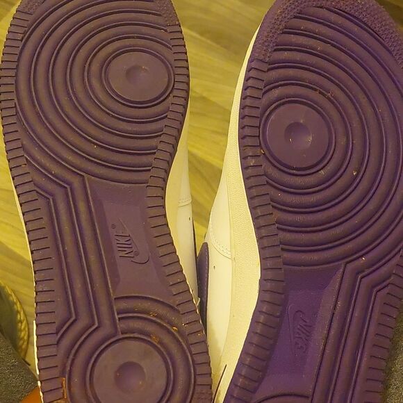 Rare 2010 Air Force 1 07 Club Purple White Men - Picture 5 of 6